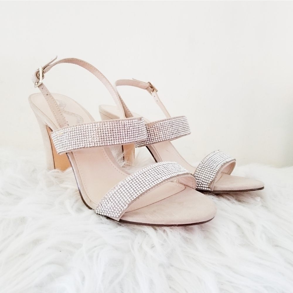 Nina strappy shoes with rhinestones